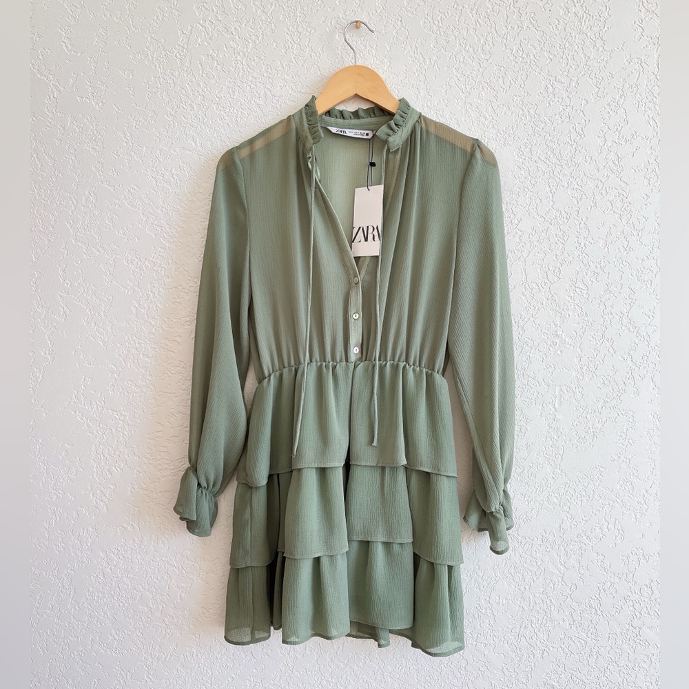 Zara Short Ruffled  Dress